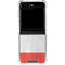 Italy Flag Distressed Galaxy Z Flip6 Clear Case